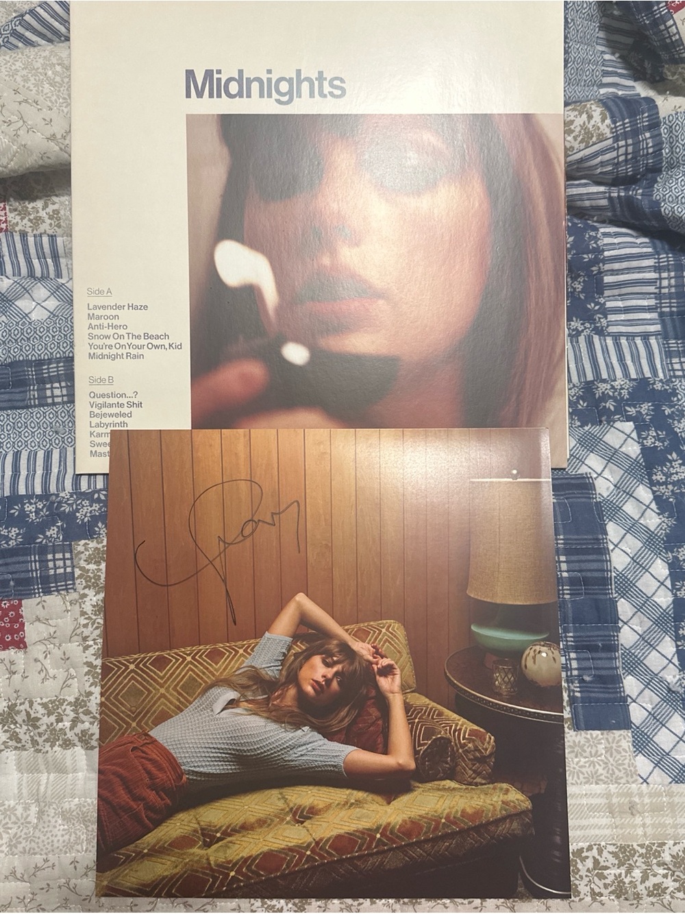 Midnights Taylor Swift Vinyl signed